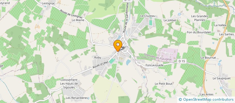 localisation de l'entreprise MADAME FATIMA DRIOUCH à SIGOULES-ET-FLAUGEAC