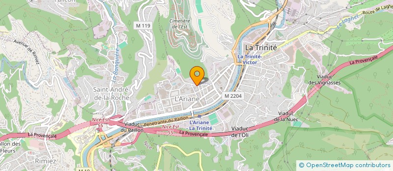 localisation de l'entreprise MADAME FATIMA EDKHILI  NICE