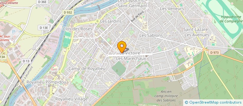 localisation de l'entreprise MADAME FATIMA EL-IDRISSI MOUNADI  COMPIEGNE