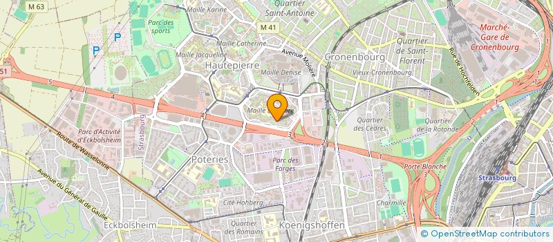 localisation de l'entreprise MADAME FATIMA EL KHADRAOUI  STRASBOURG