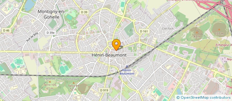 localisation de l'entreprise MADAME FATIMA EL OSROUTI  HENIN-BEAUMONT