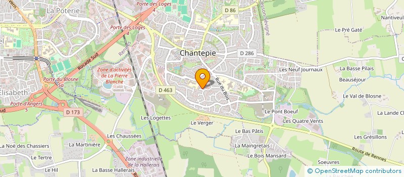 localisation de l'entreprise MADAME FATIMA ELBAHRI à CHANTEPIE