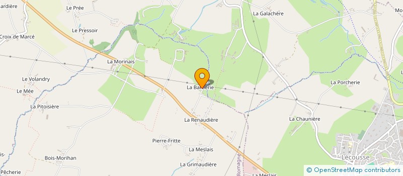 localisation de l'entreprise MADAME FATIMA EZZAAM  SAINT-GERMAIN-EN-COGLES