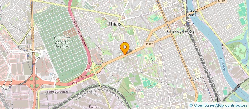 localisation de l'entreprise MADAME FATIMA HADJ BRAHIM  THIAIS