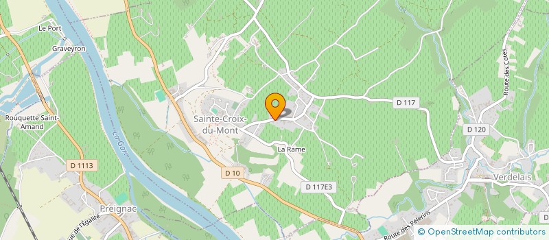 localisation de l'entreprise MADAME FATIMA HIRTZ DAYA  SAINTE-CROIX-DU-MONT