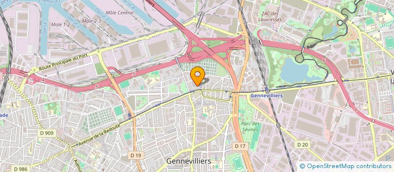 localisation de l'entreprise MADAME FATIMA INAFLAS à GENNEVILLIERS