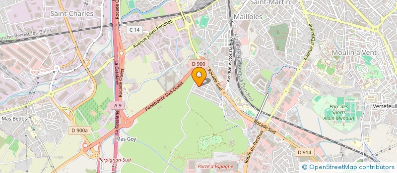 localisation de l'entreprise MADAME FATIMA JEBARI BENSLAIMAN  PERPIGNAN