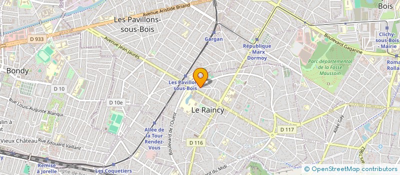 localisation de l'entreprise MADAME FATIMA JEBBARI à LE RAINCY