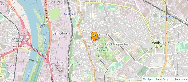 localisation de l'entreprise MADAME FATIMA KAMEL  VENISSIEUX