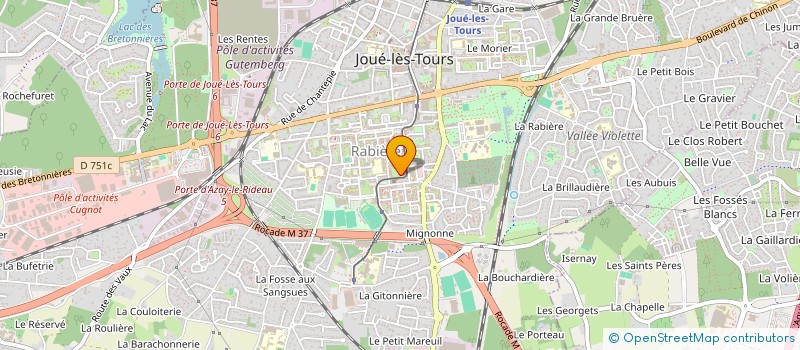 localisation de l'entreprise MADAME FATIMA KHELIFA  JOUE-LES-TOURS