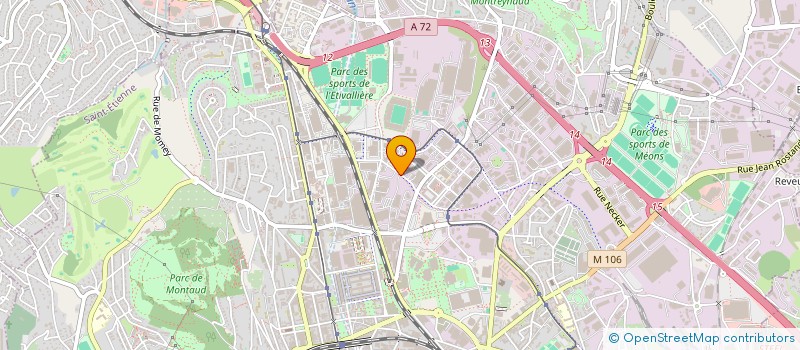 localisation de l'entreprise MADAME FATIMA MAHNANE  SAINT-ETIENNE