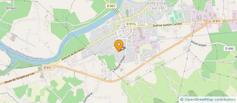 localisation de l'entreprise MADAME FATIMA MAJDOUBI  SAINTE-LIVRADE-SUR-LOT