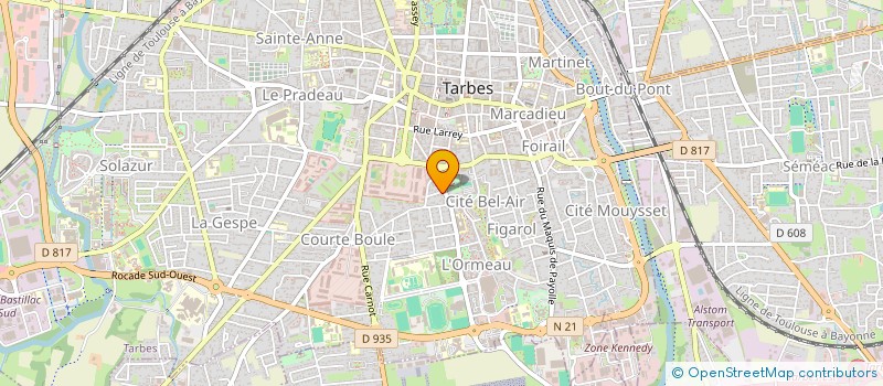 localisation de l'entreprise MADAME FATIMA MARIA DA COSTA  TARBES