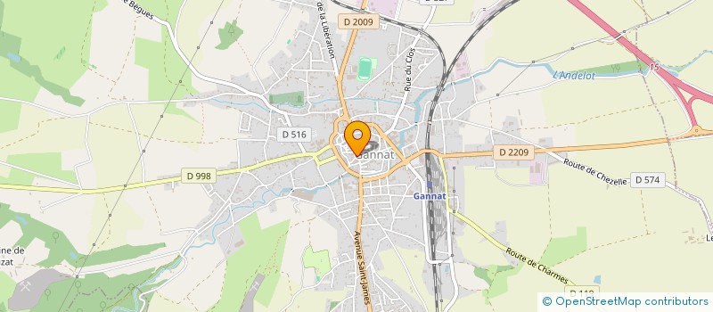 localisation de l'entreprise MADAME FATIMA MARSAOUI à GANNAT