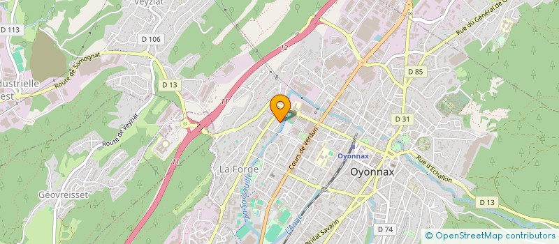 localisation de l'entreprise MADAME FATIMA MELIANI à OYONNAX