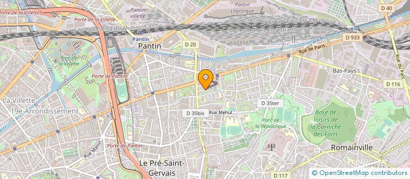 localisation de l'entreprise MADAME FATIMA MOKHTARI à PANTIN