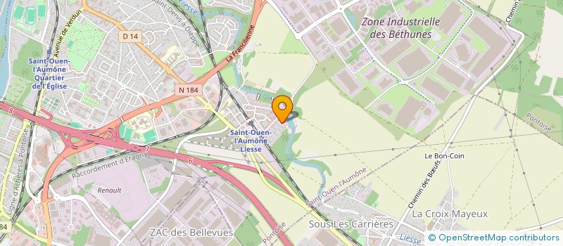 localisation de l'entreprise MADAME FATIMA MOSTEFAOUI  SAINT-OUEN-L'AUMONE