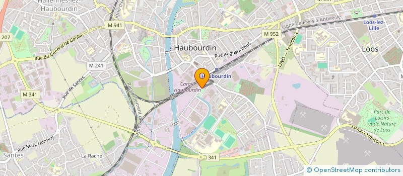 localisation de l'entreprise MADAME FATIMA NOUI  HAUBOURDIN