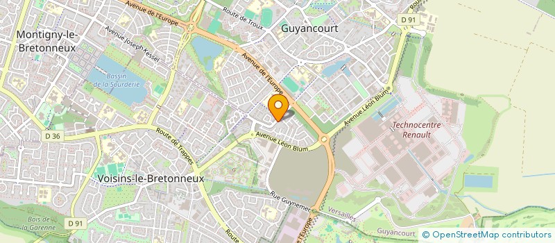 localisation de l'entreprise MADAME FATIMA OUIDANI  GUYANCOURT