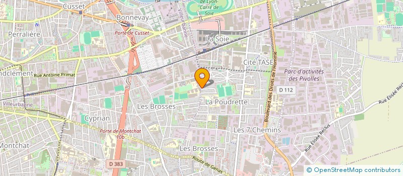 localisation de l'entreprise MADAME FATIMA SENOUCI  VAULX-EN-VELIN