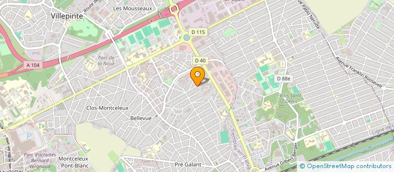 localisation de l'entreprise MADAME FATIMA STITI à VILLEPINTE