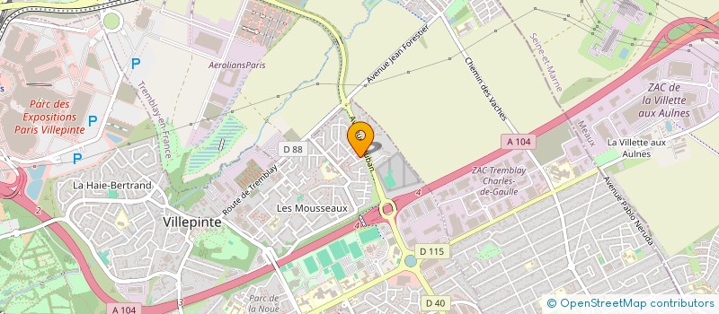 localisation de l'entreprise MADAME FATIMA TALSI à VILLEPINTE