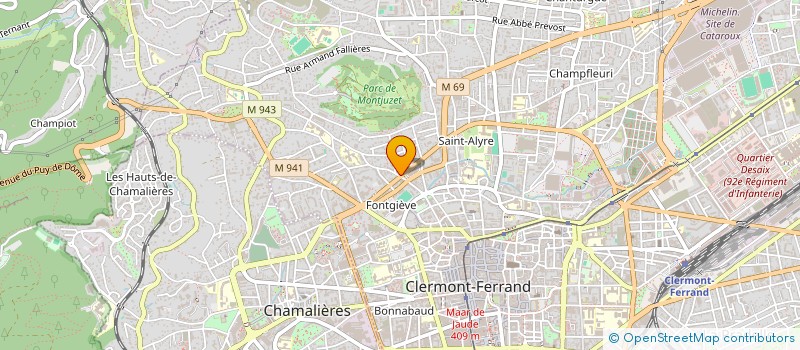 localisation de l'entreprise MADAME FATIMA-ZAHRA SAADOU  CLERMONT-FERRAND