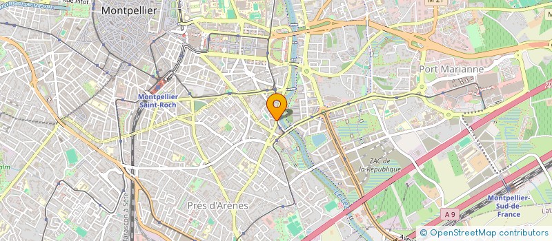 localisation de l'entreprise MADAME FATIMA-ZAHRAE ZITAOUI  MONTPELLIER