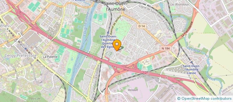 localisation de l'entreprise MADAME FATIMA-ZOHRA KASSOUS à SAINT-OUEN-L'AUMONE