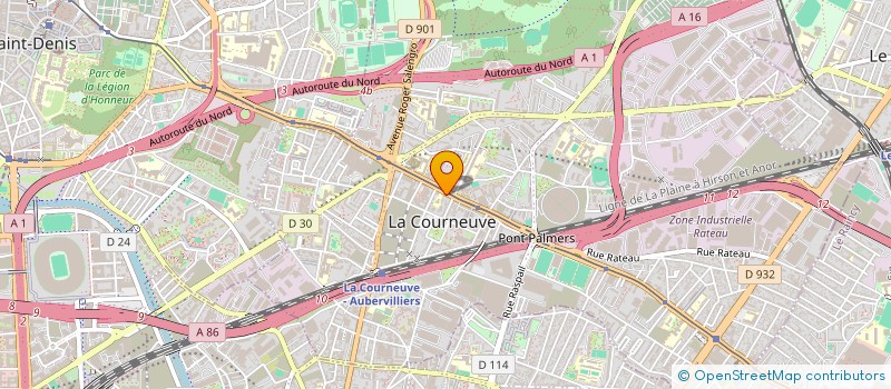 localisation de l'entreprise MADAME FATIMA-ZOHRA SELMANE à LA COURNEUVE