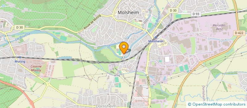 localisation de l'entreprise MADAME FATIMA ZOHRA ZEGHAR  MOLSHEIM