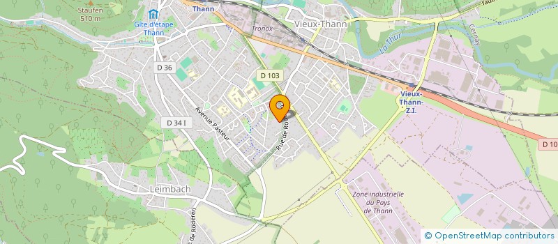 localisation de l'entreprise MADAME FATIMA ZOUACHE  VIEUX-THANN