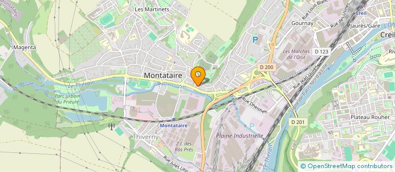 localisation de l'entreprise MADAME FATIMATA BA  MONTATAIRE