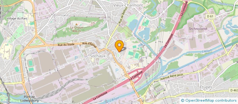 localisation de l'entreprise MADAME FATIMATA BA  SOCHAUX