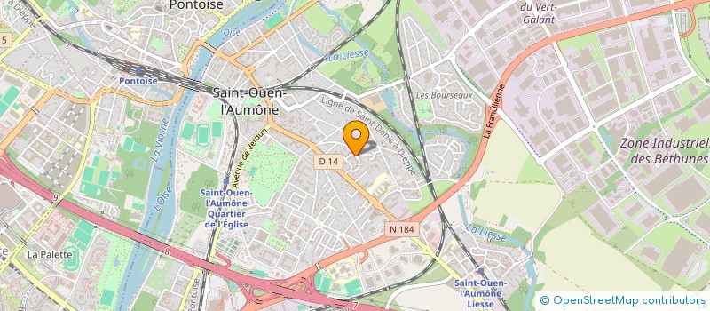 localisation de l'entreprise MADAME FATIME FOFANA  SAINT-OUEN-L'AUMONE