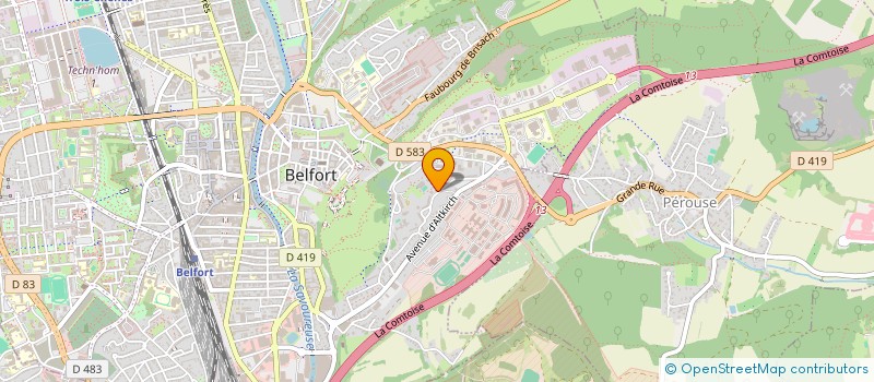 localisation de l'entreprise MADAME FATINE ARROB  BELFORT