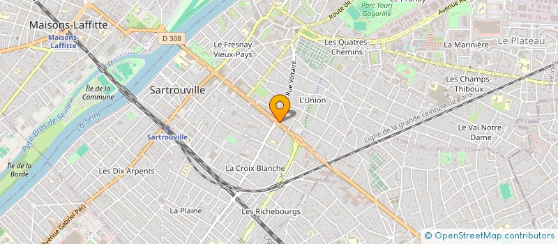 localisation de l'entreprise MADAME FATINE BOUJNOUNI  SARTROUVILLE