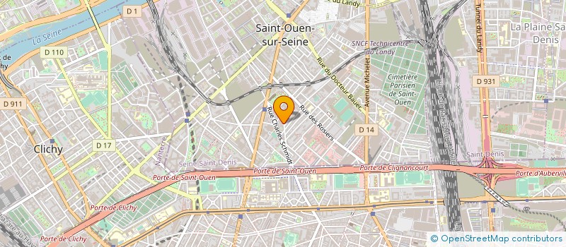 localisation de l'entreprise MADAME FATMA AKAL  SAINT-OUEN-SUR-SEINE