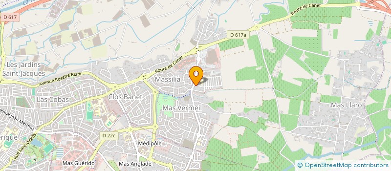 localisation de l'entreprise MADAME FATMA ALLOUCHE  ARGELES-SUR-MER