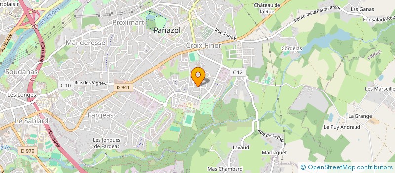 localisation de l'entreprise MADAME FATMA BELDJILALI à PANAZOL