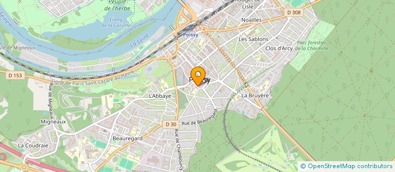 localisation de l'entreprise MADAME FATMA BEN AHMED  POISSY