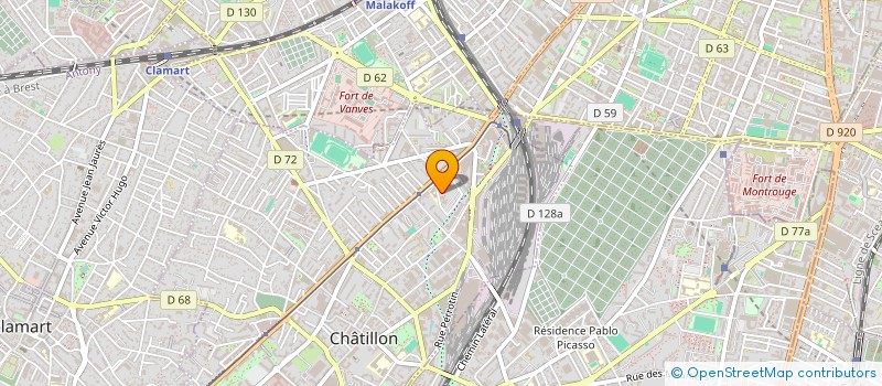 localisation de l'entreprise MADAME FATMA BEN HASSINE à CHATILLON