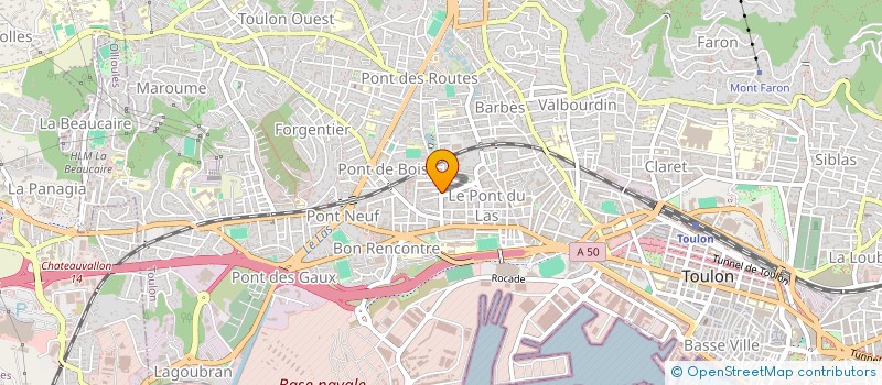 localisation de l'entreprise MADAME FATMA BENDJILALI à TOULON