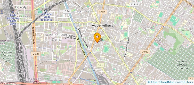 localisation de l'entreprise MADAME FATMA BOUACHRINE  AUBERVILLIERS