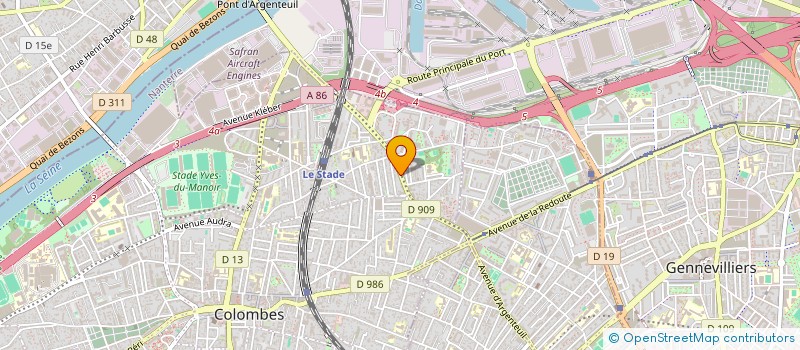 localisation de l'entreprise MADAME FATMA BOUFRAIOIA  COLOMBES