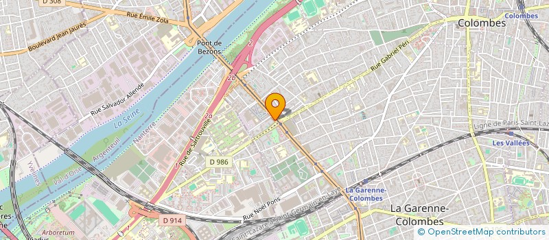 localisation de l'entreprise MADAME FATMA CHAOUCH  COLOMBES
