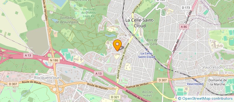 localisation de l'entreprise MADAME FATMA DJOUAHER  LA CELLE-SAINT-CLOUD