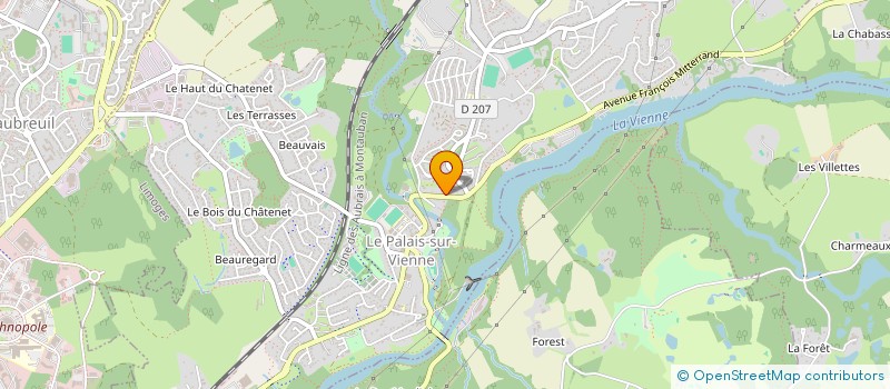 localisation de l'entreprise MADAME FATMA GURSAL  LE PALAIS-SUR-VIENNE