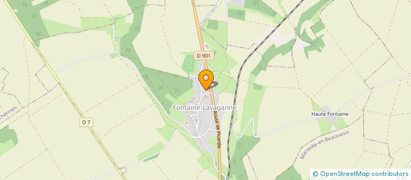 localisation de l'entreprise MADAME FATMA HAMOUALLAL  FONTAINE-LAVAGANNE