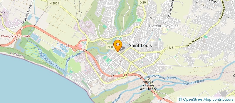 localisation de l'entreprise MADAME FATMA KARMALY HIRIDJEE  SAINT-LOUIS